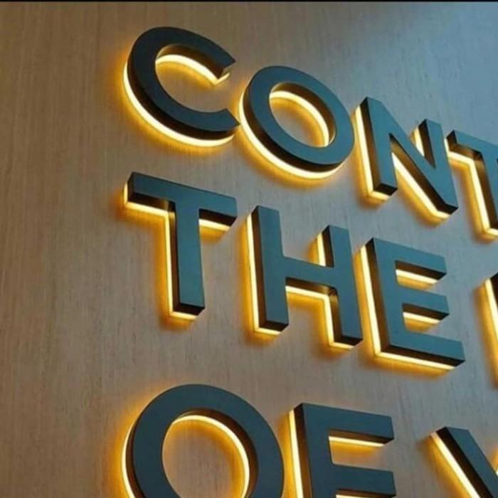 huruf timbul stainless / galvanil / reklame / neon box / akrilik / papan nama / LED / banner (021)