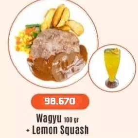 Wagyu 100gr + Lemon Squash