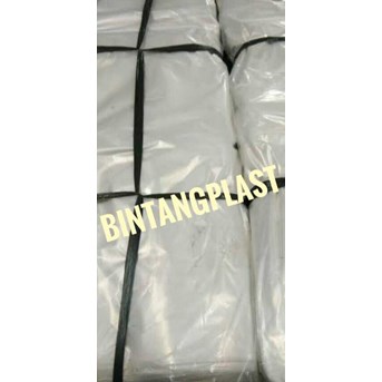 Plastic packaging of springbed mattresses or foam
