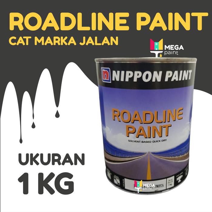 CAT ROADLINE NIPPON PAINT 1 KG / CAT MARKA JALAN - Putih, 1 KG