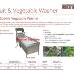 Air Bubble Vegetable Washer GETRA QX-22 Mesin Pencuci Sayuran Dan Buah