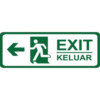 Safety Sign Exit Kiri