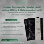 Masker Polypoptide + Caviar anti aging lifting dan melembabkan serta menghaluskan kulit wajah 1 box isi 5 Masker