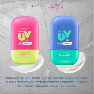 Emina Airy Uv Gel Sunscreen SPF50 PA ++++ 25ml - Cosmetics Love