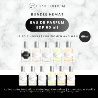 Bundle Hemat TERATU BEAUTY Eau de Parfum EDP 60 ml (Parfum Tahan Lama Pria Wanita EDP Teratu Beauty Parfum Teratu)