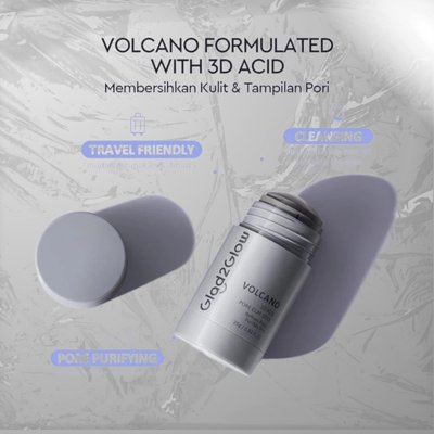 Glad2glow Volcano 3d Acid Pore Clay Stick - Cocent Cosmetics
