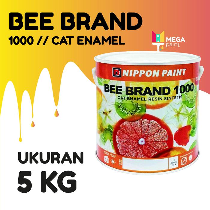 CAT KAYU BESI ENAMEL BEE BRAND 1000 5 KG NIPPON PAINT
