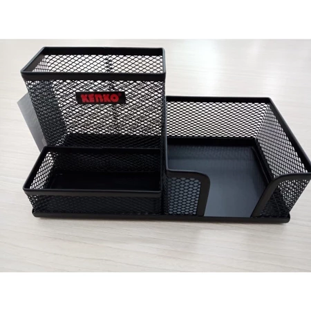 Desk Set Pen Holder Black Wired Office Stationary Atk KENKO MDS-202