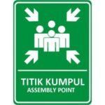 Titik Kumpul Assembly Point 600 x 400 mm, Safety Sign