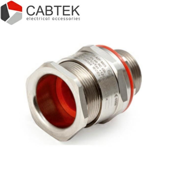 Cable Gland Explosion Proof Non Armour 63 A2F M63 CABTEK Brass Nickel Plated