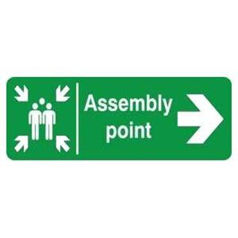 Assembly Point Kanan 100 x 250 mm, Safety Sign