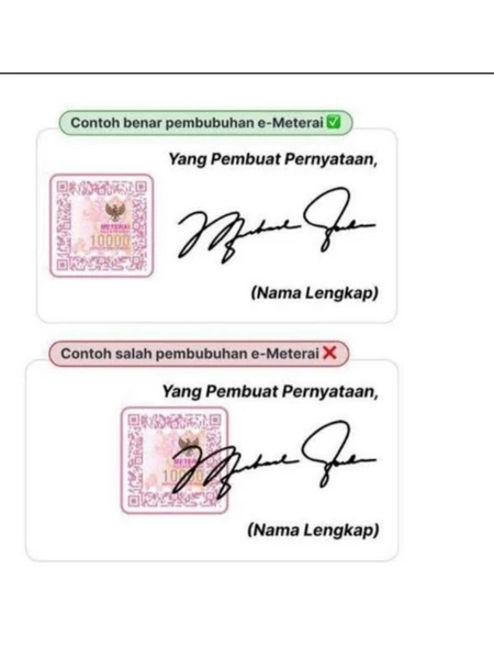 Ematerai (Materai Elektronik ) / e-materai / E-materai cpns/pppk