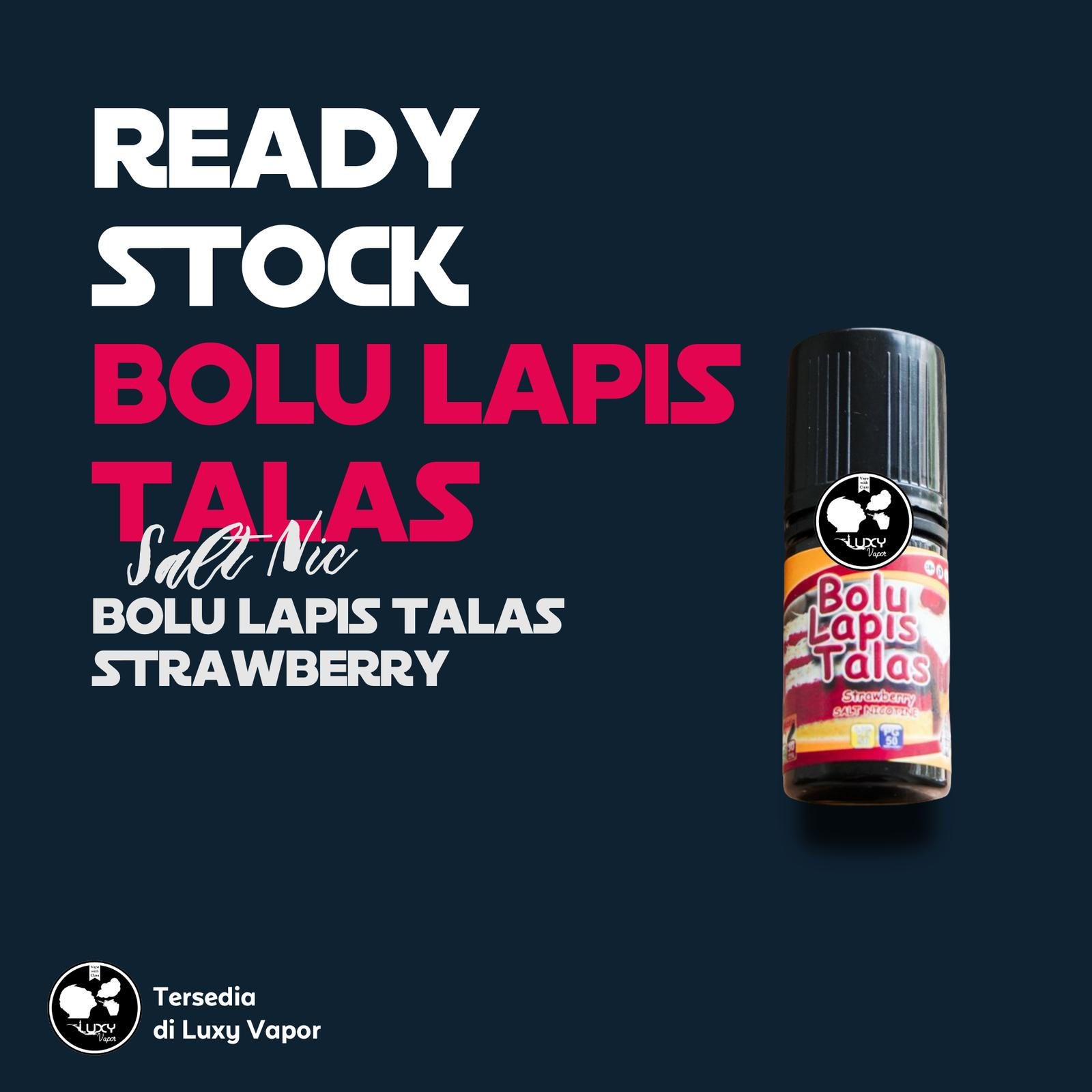 Bolu Lapis Talas Strawberry Salt Nic Liquid - 30MG