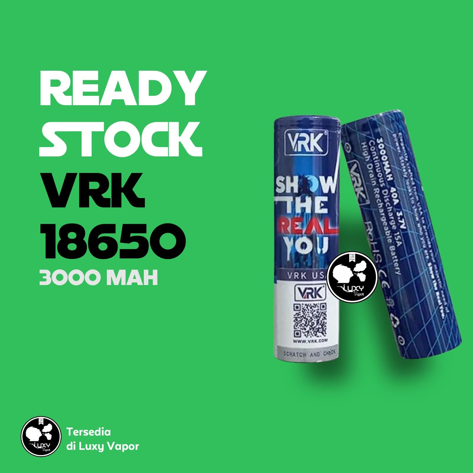 VRK 18650 3000 MAh | 40A | 3,7V | Authentic | Battery | Vape | Vaping