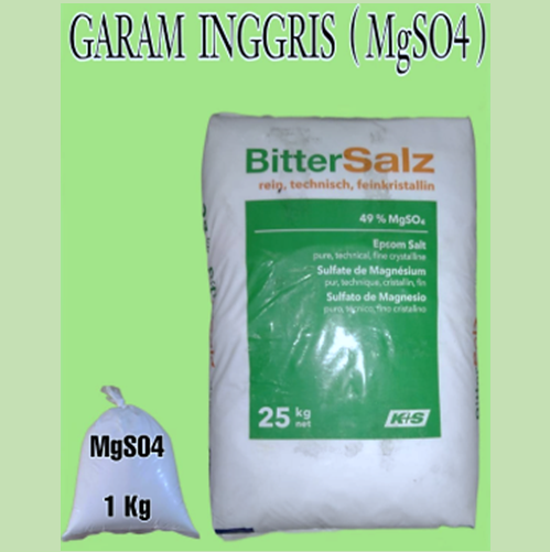 Garam Inggris ( MgSO4 ) / Magnesium Sulphate / Epsom Salt 1- 1KG