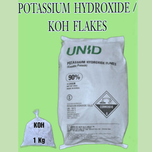 KOH / Potassium Hydroxide UNID / Potash costik / Kalium hidrat / Lye 1KG