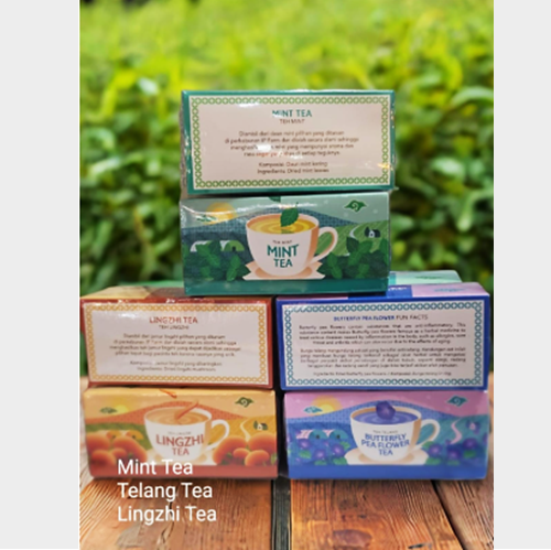 Special Tea Lingzie Telang Mint Tyme Rosmarry - Teh Lingzhi