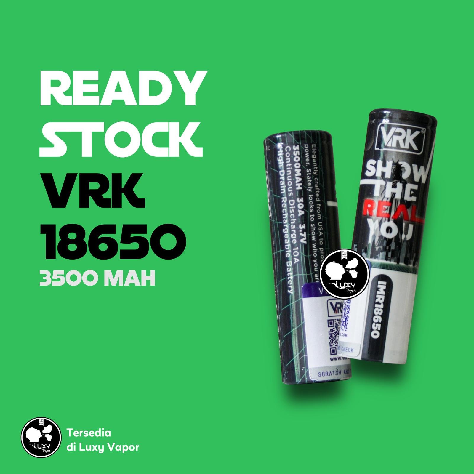 Baterai VRK 18650 Oriiginal 3500 Mah