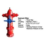 Hydrant Pillar type 3 ways
