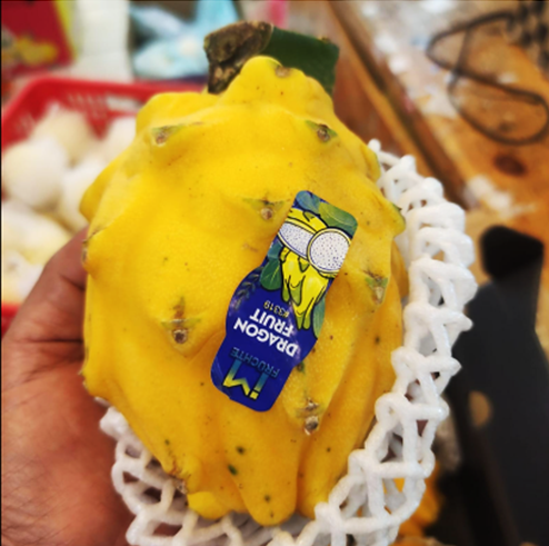 Buah Naga Kuning Yellow Columbia Equador Indonesia Lokal Import Manis - Kg