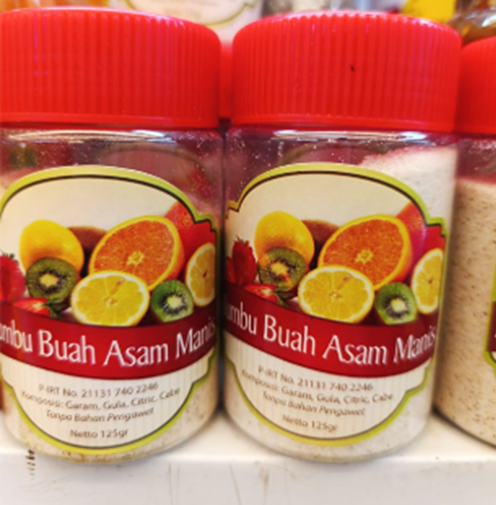 Garam Buah Bumbu Tabur Manis Pedas Sedang - 150gr