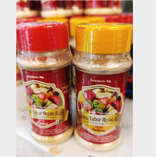 Garam Buah Bumbu Tabur Manis Pedas Sedang - 150gr Garam Buah Bumbu Tabur Manis Pedas Sedang - 150gr