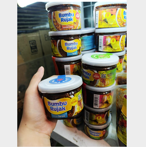 Bumbu Rujak Kacang Mede Manis Pedas Sedang - Toples Mini Bumbu Rujak Kacang Mede Manis Pedas Sedang - Toples Mini