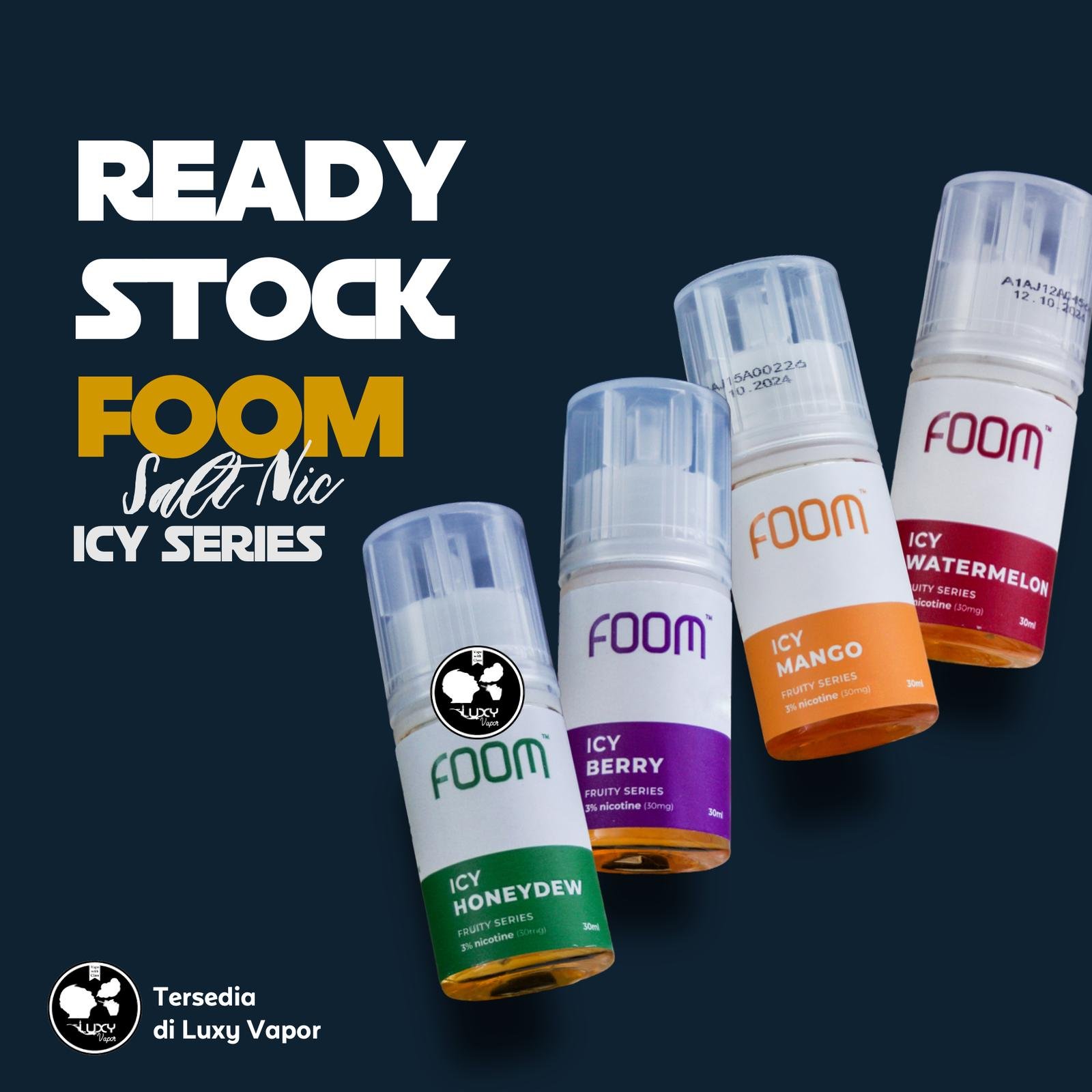 Foom Icy Series , Icy Berry , Icy Honeydew , Icy Mango, Icy Watermelon - Ungu