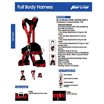 Full Body Harness Forza - FBH70502