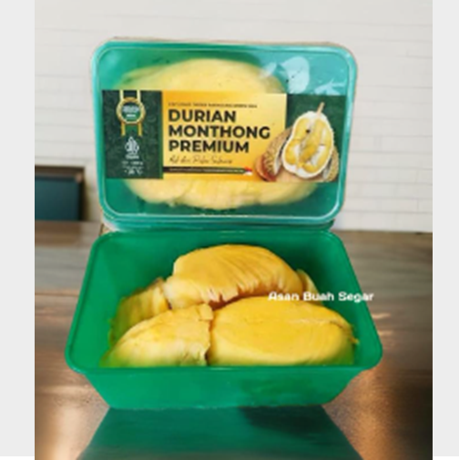 Buah Durian Palu Montong Kupas Duren Montong Daging Sulawesi Bangkok - 1pack