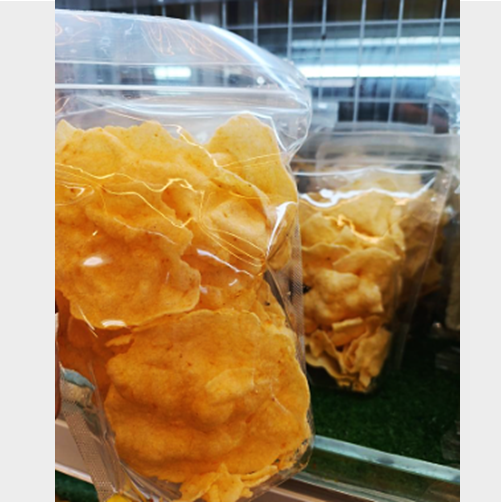 Snack Jajanan Keripik Bawang Gendar Opak Kerupuk Stik - Opax Coral