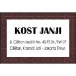 Plang Nama Kost