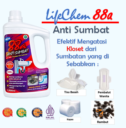 Anti Sumbat 88a Sangat Efektif Mengatasi Wastafel, Kloset Tersumbat
