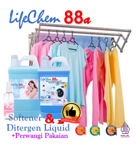 Paket Hemat Laundri : Diterjen Cair + Softener + Pengharum