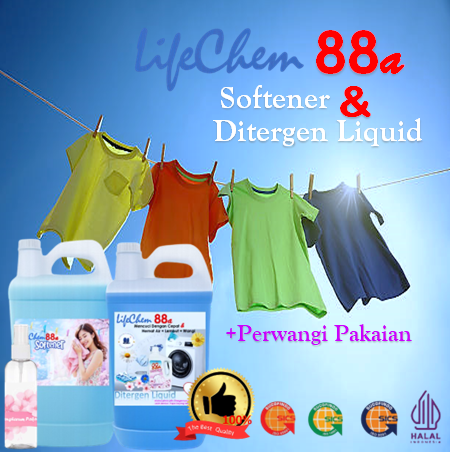 Paket Hemat Laundri : Diterjen Cair + Softener + Pengharum