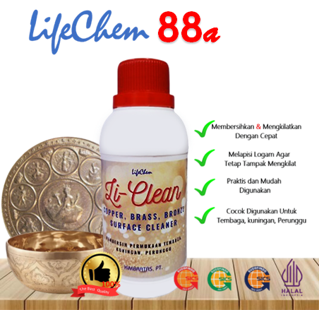 Pembersih Li Clean Efektid dan Cepat Membersihkan Kuningan, Perak, Bronze