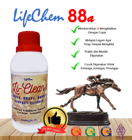 Pembersih Li Clean Efektid dan Cepat Membersihkan Kuningan, Perak, Bronze