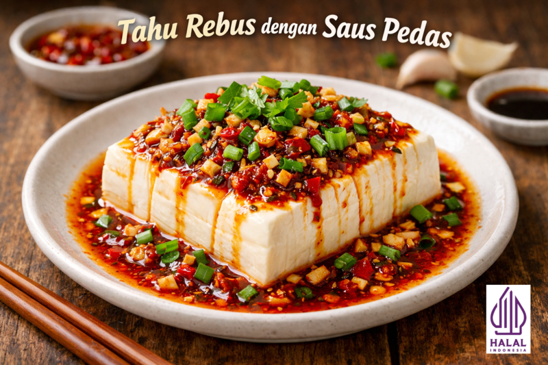 Tahu Rebus dengan Saus Pedas – Resep Simpel, Sehat, dan Bikin Nagih