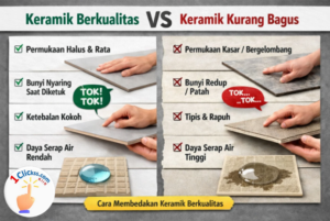 Cara Membedakan Keramik Berkualitas dengann yang Tidak