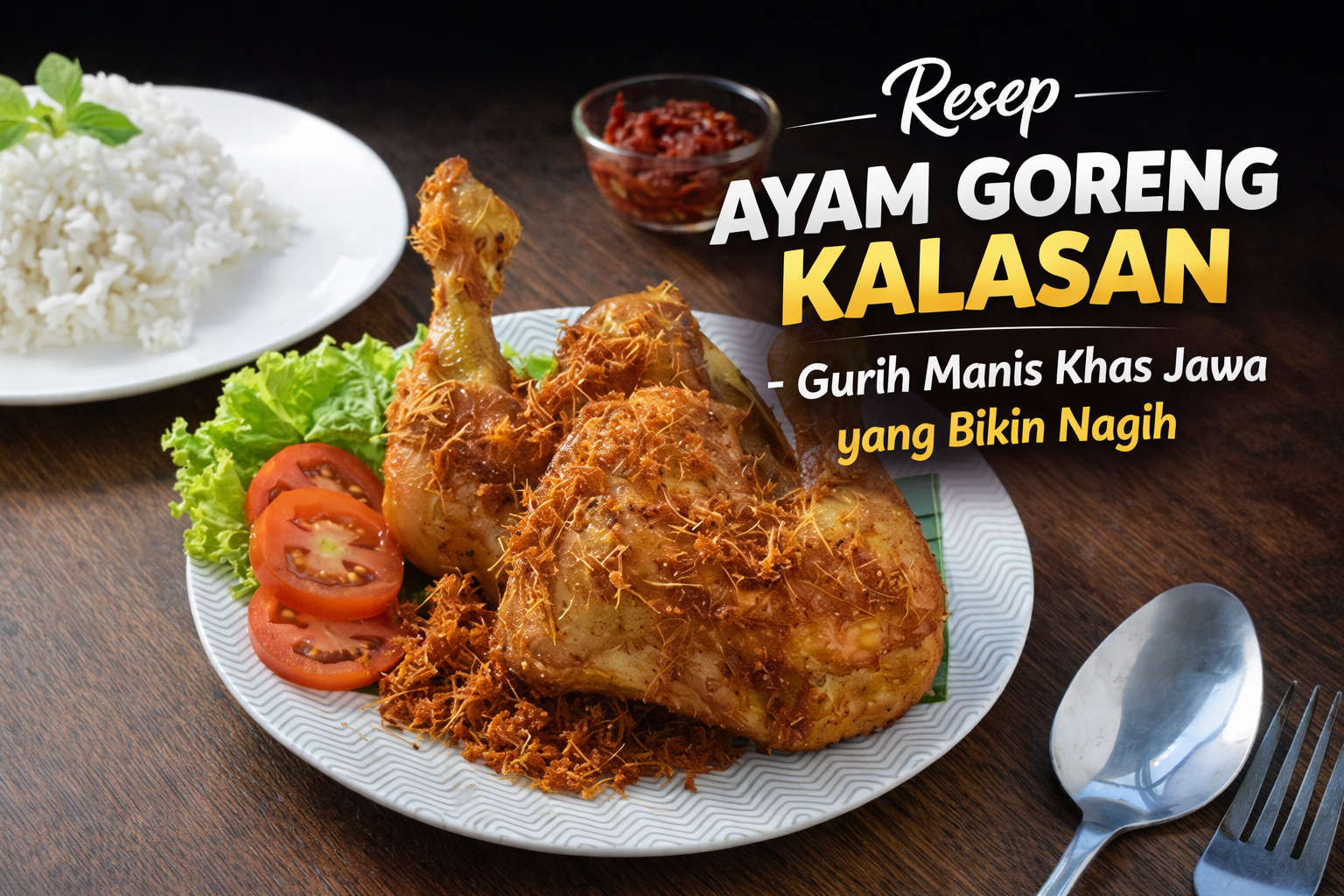 Resep Ayam Goreng Kalasan – Gurih Manis Khas Jawa yang Bikin Nagih
