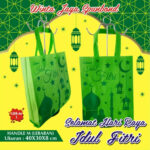 Tas Spunbond Lebaran Idul Fitri Tote Goodie Bag Souvenir M