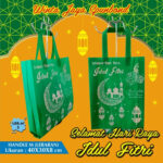 Tas Spunbond Lebaran Idul Fitri Tote Goodie Bag Souvenir M