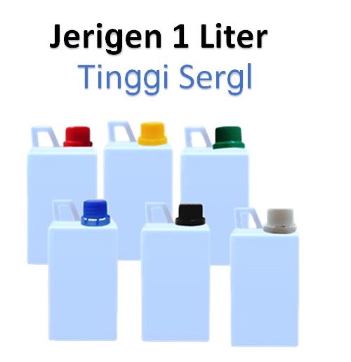 Jerigen 1 Liter Tinggi Tutup Segel
