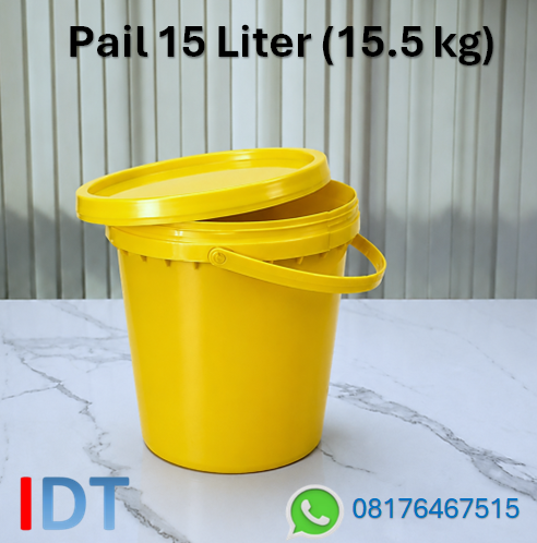 Pail Plastik 15 Liter ( 15.5 kg ) Tapper Plastik Kokoh Kualitas Terjamin