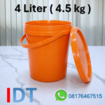 Pail Plastik 4 Liter ( Ember 4.5 kg ) Plastik Kokoh Kualitas Terjamin