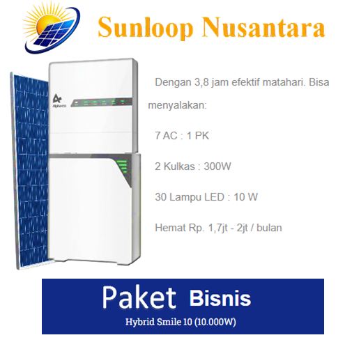 Hybrid Smile 10 Solar Panel Package with 10,000W More Economical Power