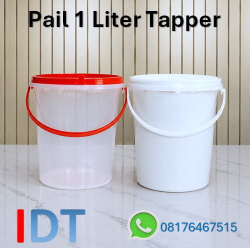 Pail Plastik 1 Liter ( 1.5 kg ) Tapper Plastik Kokoh Kualitas Terjamin