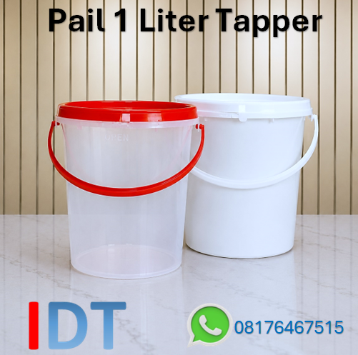 Pail Plastik 1 Liter ( 1.5 kg ) Tapper Plastik Kokoh Kualitas Terjamin