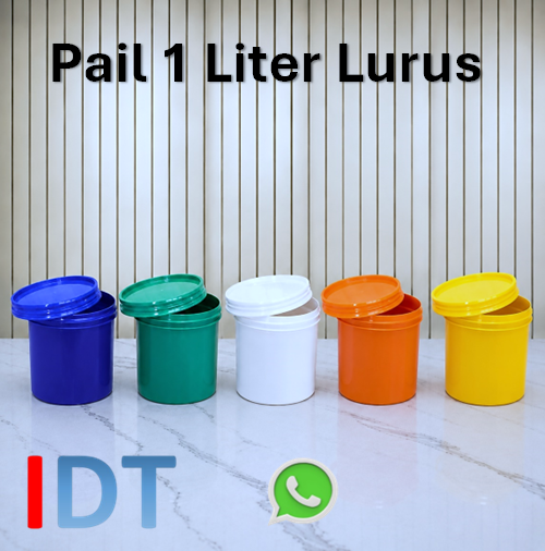 Pail Plastik 1 Liter ( 1.5 kg ) Lurus Plastik Kokoh Kualitas Terjamin