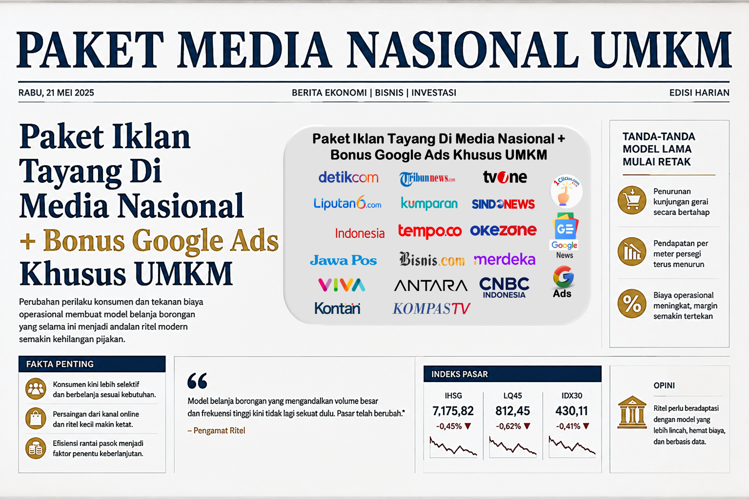 Paket Media NasionL UMKM + Google Ads